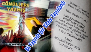 86 Yaşında Şiir Kitabı Yayınlandı