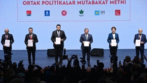 MİLLET İTTİFAKI'NIN, "ORTAK POLİTİKALAR MUTABAKAT METNİ" AÇIKLANDI