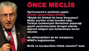 Ünlü Bilim İnsanı İsmail Hakkı'dan Siyasi parti ve Vekillere Çağrı 