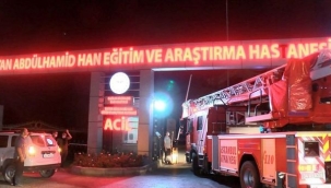 SULTAN ABDÜLHAMİT HAN HASTANESİ'NDE YANGIN: 1 ÖLÜ 
