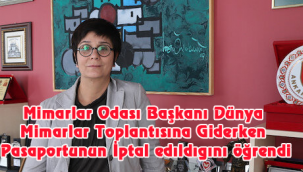 Dünya Mimarları ile buluşmak için yola çıktığında Pasaportunun İptal edildiğini öğrendi