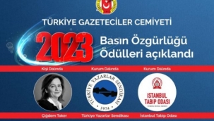 TGC 2023 BASIN ÖZGÜRLÜĞÜ ÖDÜLLERİ AÇIKLANDI
