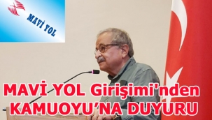 MAVİ YOL Girişimi'nden KAMUOYU'NA DUYURU
