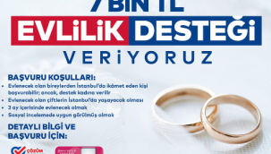 6 AYDA 8 BİN 600 ÇİFTE EVLİLİK DESTEĞİ SAĞLANDI