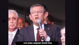 CHP GENEL BAŞKANI ÖZGÜR ÖZEL "ERDOĞAN! SEN, BU ÜLKEYİ CANLARI PAHASINA KURTARMIŞLARIN TORUNLARINA MİLLİYETÇİLİK TASLAYAMAZSIN!
