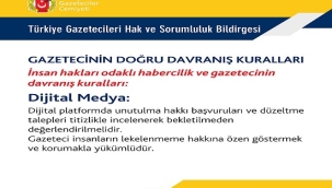GAZETECİLERİN HAK VE SORUMLULUK BİLDİRGESİ 