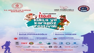 3.ULUSLARASI HADİ POYRAZOĞLU KUKLA VE KARAGÖZ FESTİVALİ BAŞLIYOR… 