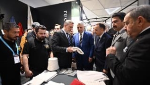 TİCARET BAKANI ÖMER BOLAT HOMOTEX FUARINI ZİYARET ETTİ