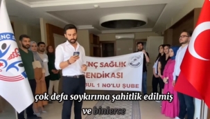 Genç Sağlık Sendikası temsilcilerden Basın Açıklaması