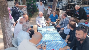 BAŞKAN KÖSELER YÜŞA TEPESİNDE AŞURE DAĞITTI