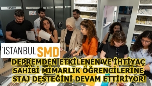İSTANBUL SERBEST MİMARLAR DERNEĞİ DEPREMDEN ETKİLENEN VE İHTİYAÇ SAHİBİ MİMARLIK ÖĞRENCİLERİNE STAJ DESTEĞİNİ DEVAM ETTİRİYOR!