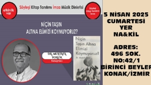"NİÇİN TAŞIN ALTINA ELİMİZİ KOYMUYORUZ" KİTABIN TANITMI VE SÖYLEŞİYE DAVET