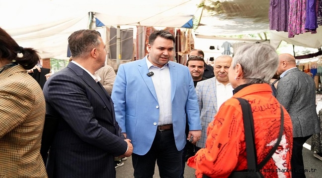 BEŞİKTAŞ BELEDİYESİ BAŞKAN VEKİLİ RASİM ŞİŞMAN KONAKLAR PAZARI'NI ZİYARET ETTİ