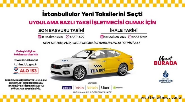 150 YENİ TAKSİ PLAKASI İÇİN İHALEYE ÇIKILACAK