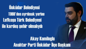 Anahtar Partisi Üsküdar İlçe Başkanından üsküdar belediyesine tepki
