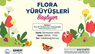 ÜSKÜDAR'DA FLORA YÜRÜYÜŞLERİ BAŞLIYOR