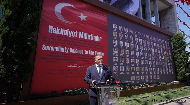 15 TEMMUZ ŞEHİTLERİ İBB ÖNÜNDE ANILDI