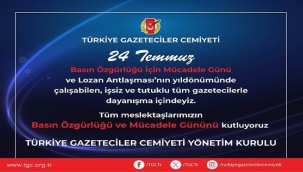 BASIN ÖZGÜRLÜĞÜ İLE MÜCADELE GÜNÜMÜZ KUTLU OLSUN!..