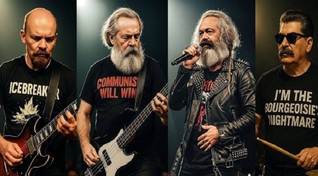 LENİN, STALİN, MARX VE ENGELS MÜZİK GRUBU KURDU