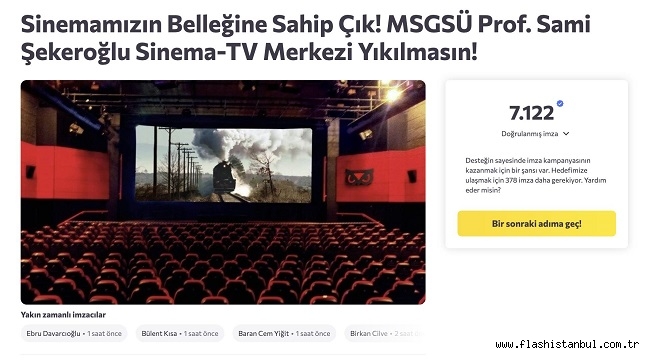 MİMAR SİNAN GÜZEL SANATLAR ÜNİVERSİTESİ SİNEMA-TV MERKEZİ'NİN YIKIM KARARINA TEPKİLER BÜYÜYOR