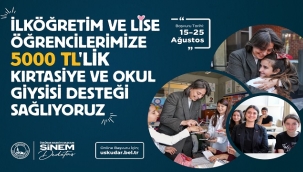 ÜSKÜDAR BELEDİYESİ'NDEN ÖĞRENCİLERE 5 BİN LİRA DESTEK