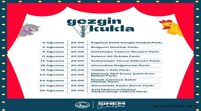 ÜSKÜDAR'DA "GEZGİN KUKLA İSTASYONU" MAHALLE MAHALLE GEZİYOR*