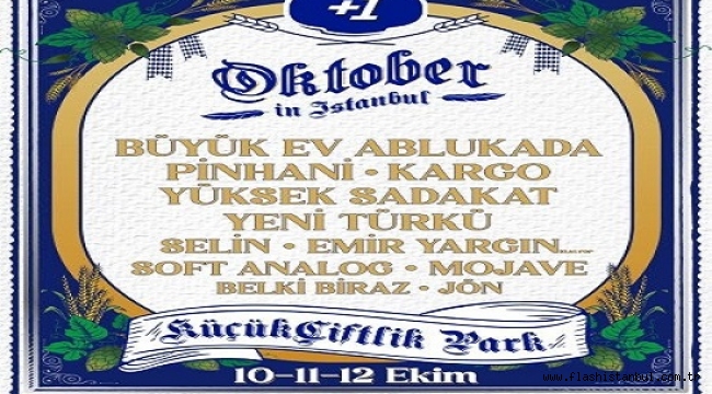 ALMANYA'NIN GELENEKSEL EKİM FESTİVALİ COŞKUSU 10-11-12 EKİM'DE KÜÇÜKÇİFTLİK PARK'TA