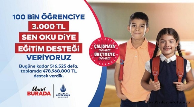 'SEN OKU DİYE' DESTEĞİNE BAŞVURULAR BAŞLADI