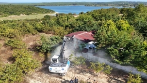 TERKOS HAVZASI'NDAKİ KAÇAK YAPILAR KALDIRILDI