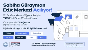 ÜSKÜDAR BELEDİYESİ "SABİHA GÜRAYMAN ETÜT MERKEZİ" AÇILIYOR