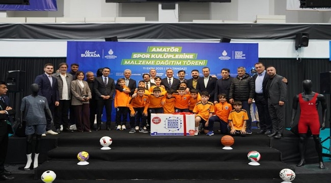 İBB'DEN AMATÖR SPOR KULÜPLERİNE MALZEME DESTEĞİ