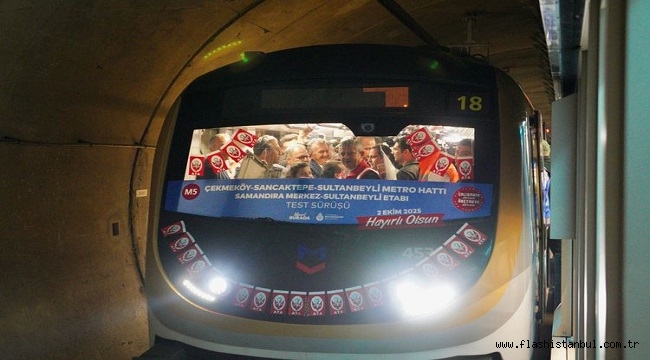 ÖZGÜR ÖZEL METRO TEST SÜRÜŞÜ YAPTI