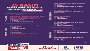 İBB'DEN 25 KASIM İÇİN 242 ETKİNLİK: "KADINLARIN YANINDAYIZ"