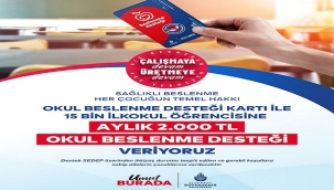 İBB'DEN ÖĞRENCİLERE BESLENME DESTEĞİ