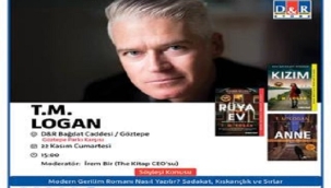 İNGİLİZ GERİLİM YAZARI T.M.LOGAN D&R'DA KİTAPLARINI İMZALAYACAK