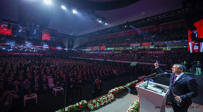 ÖZGÜR ÖZEL YENİDEN GENEL BAŞKAN SEÇİLDİ