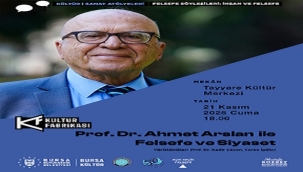 PROF. DR. AHMET ARSLAN İLE FELSEFE SÖYLEŞİSİ 21 KASIM'DA TEYYARE KÜLTÜR MERKEZİ'NDE