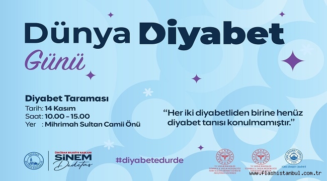 ÜSKÜDAR BELEDİYESİ ''DİYABET TARAMASI'' ETKİNLİĞİ DÜZENLEYECEK