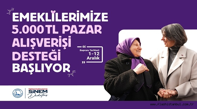 ÜSKÜDAR BELEDİYESi'NİN ''EMEKLİLERE PAZAR ALIŞVERİŞİ DESTEĞİ'' YENİDEN BAŞLIYOR