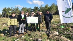 "HOMSASALI HATIRA ORMANI"NDA FİDANLAR TOPRAKLA BULUŞTU