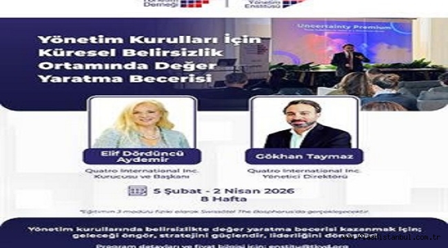 TKYD'DEN ÜST DÜZEY YÖNETİCİLERE "LİDERLİKTE KÜRESEL DÖNÜŞÜM YÖNETİM EĞİTİMİ"