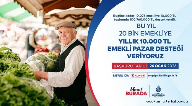 EMEKLİ PAZAR DESTEĞİ BAŞVURULARI BAŞLADI