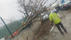 İBB EKİPLERİ FIRTINA VE SAĞANAK YAĞIŞA KARŞI ALARMDA