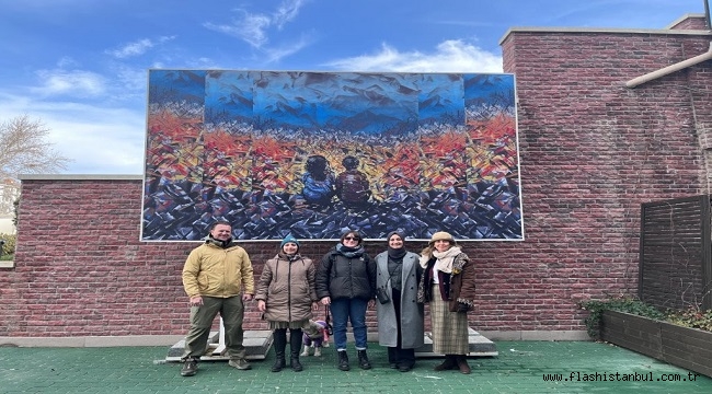 "SAVAŞIN ÇOCUKLARI" TABLOSU, ESKİŞEHİR AVLU SANAT'TA YERİNİ ALDI