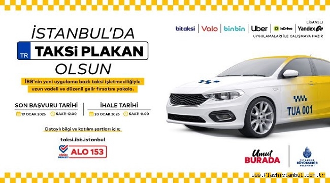 UYGULAMA BAZLI TAKSİ'DE YENİ İHALE 20 OCAK'TA