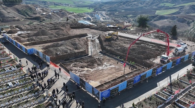 ADIYAMAN DEPREM ŞEHİTLİĞİ'NİN TEMELİ ATILDI