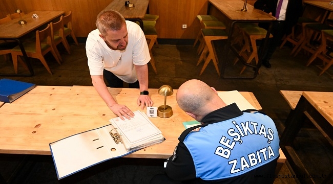 BEŞİKTAŞ'TA SERVİS VE KUVER ÜCRETİNE ZABITA DENETİMİ