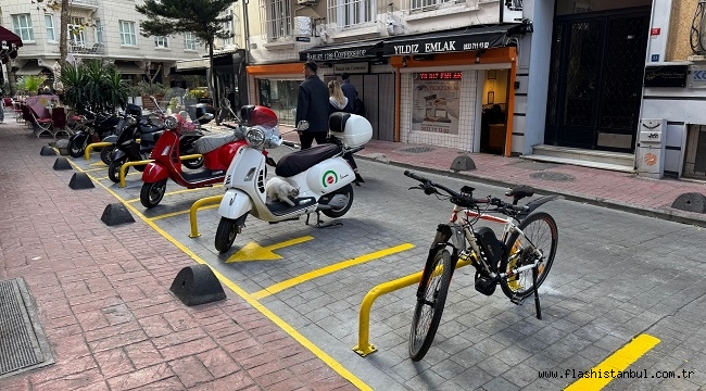 BEYOĞLU'NDA MOTOSİKLET PARK SORUNU ÇÖZÜLÜYOR