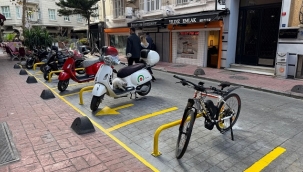 BEYOĞLU'NDA MOTOSİKLET PARK SORUNU ÇÖZÜLÜYOR