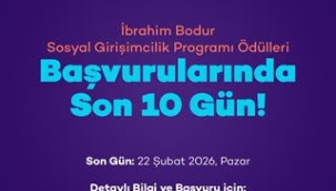 İBRAHİM BODUR GİRİŞİMCİLİK ÖDÜLÜ BAŞVURULARI İÇİN SON 10 GÜN